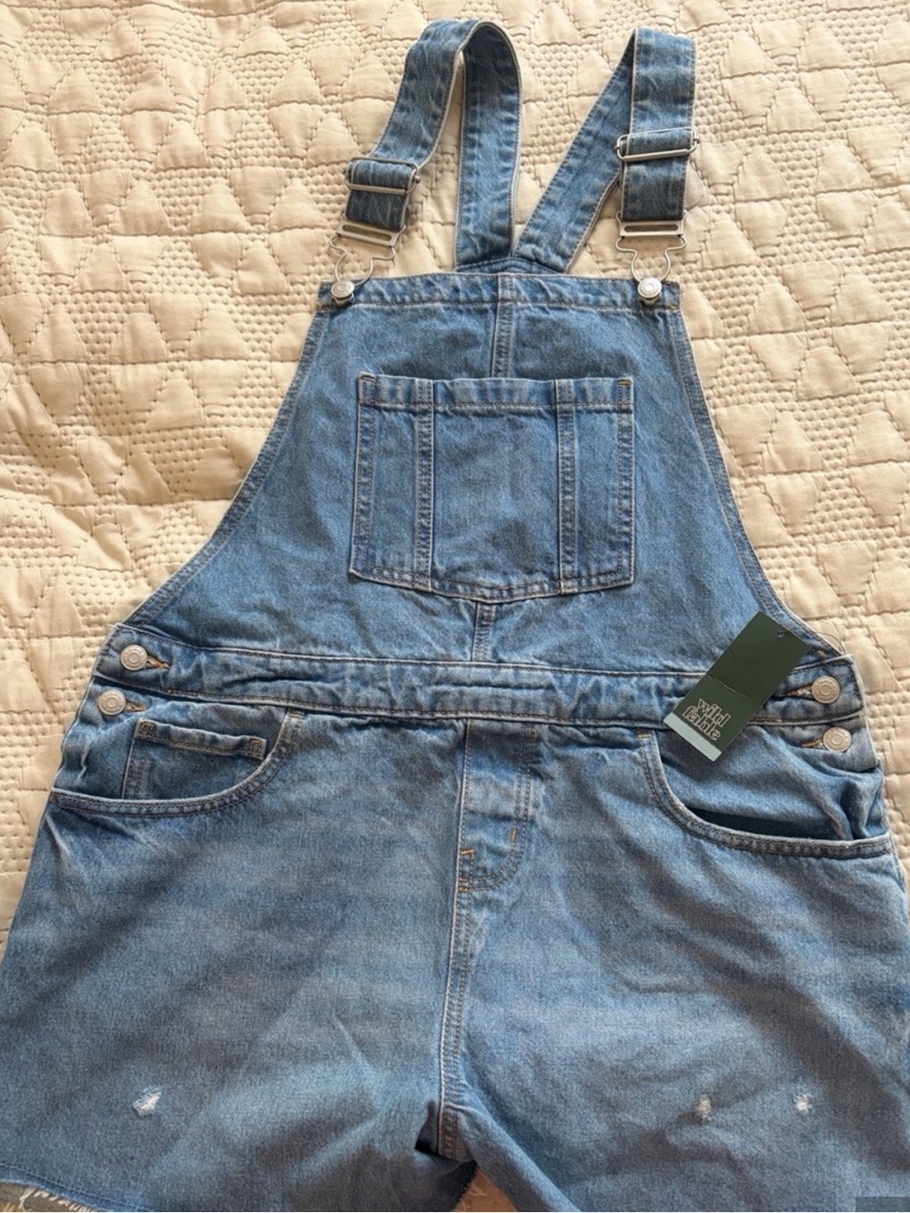 Wild Fable Denim Blue Short Overalls